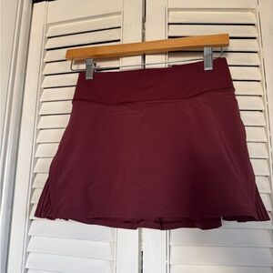 Lululemon Athletica Burgundy Mini Skirt